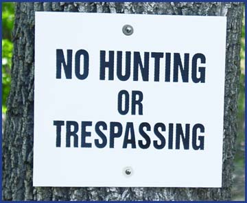 no hunting